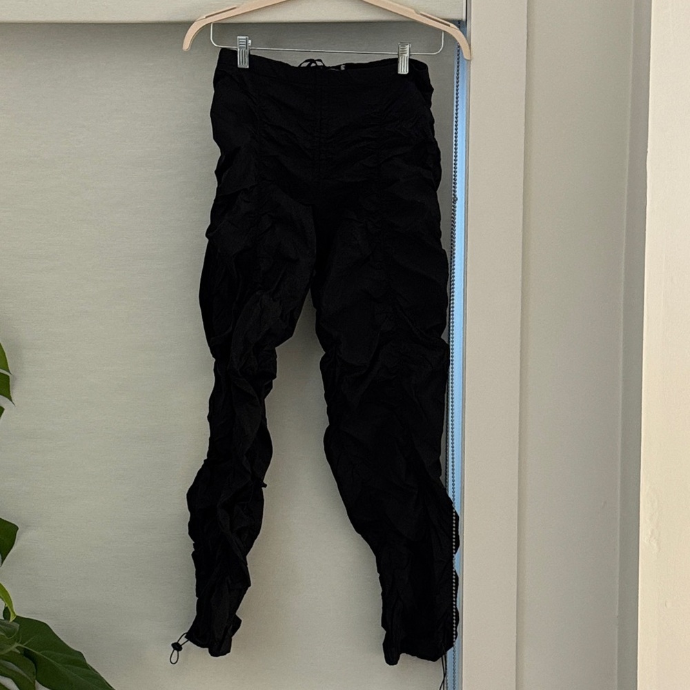 Black Ruched Pants